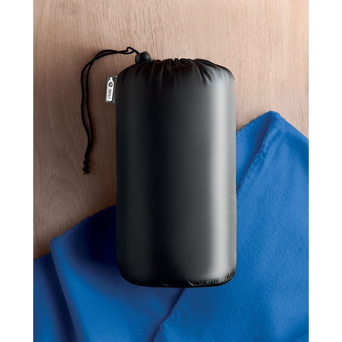 Reklamna eko putna deka od recikliranog PET materijala, royal plave boje | Promidžbeni pokloni