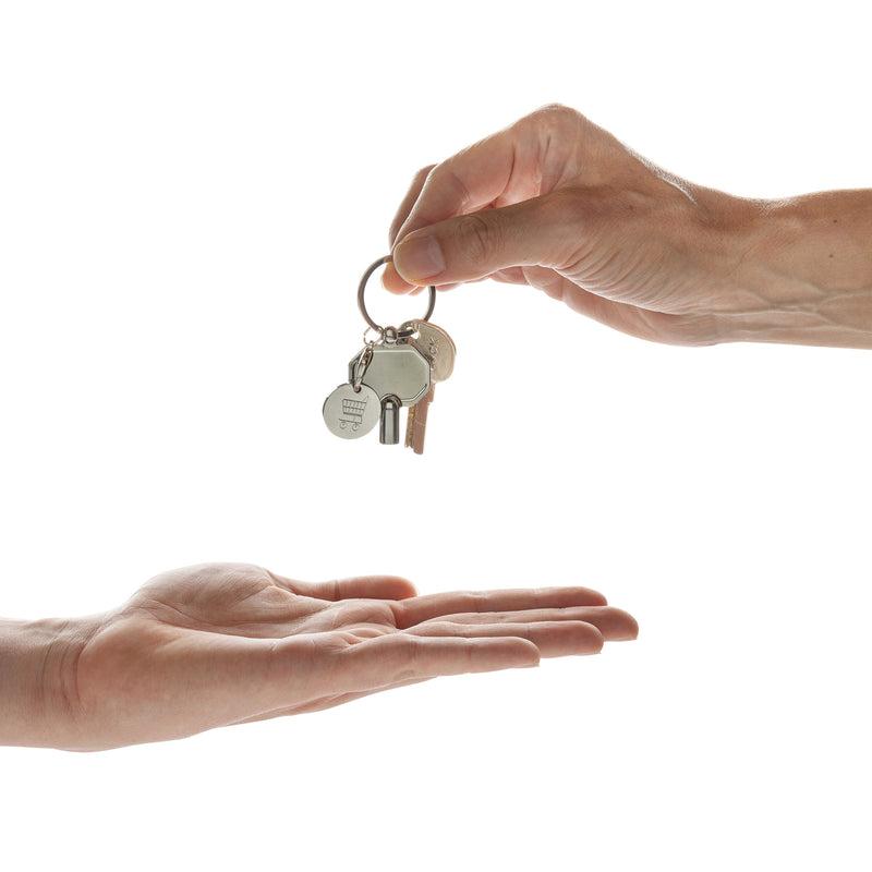 Privjesak s odzračivačem radijatora i kovanicom za kolica