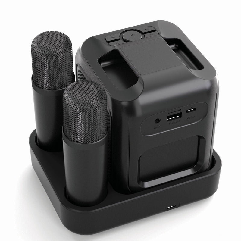 Luksuzni karaoke set od reciklirane plastike s dvostrukim mikrofonom