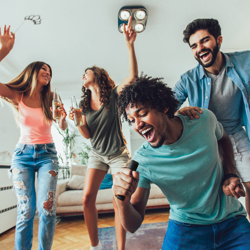 Luksuzni karaoke set od reciklirane plastike s dvostrukim mikrofonom