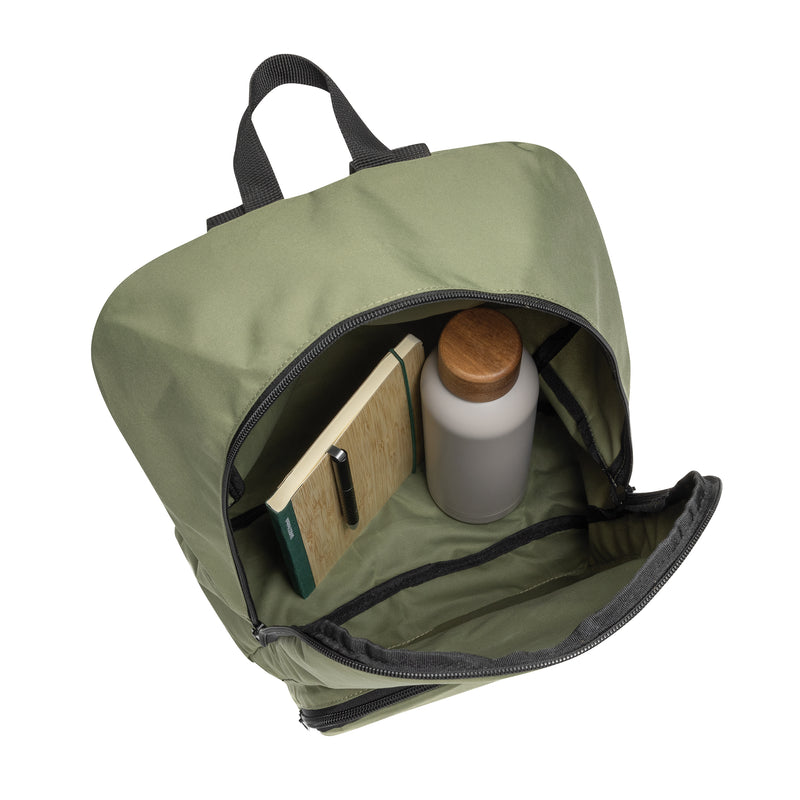 Promidžbeni klasični sklopivi ruksak, zelene boje | Poslovni pokloni