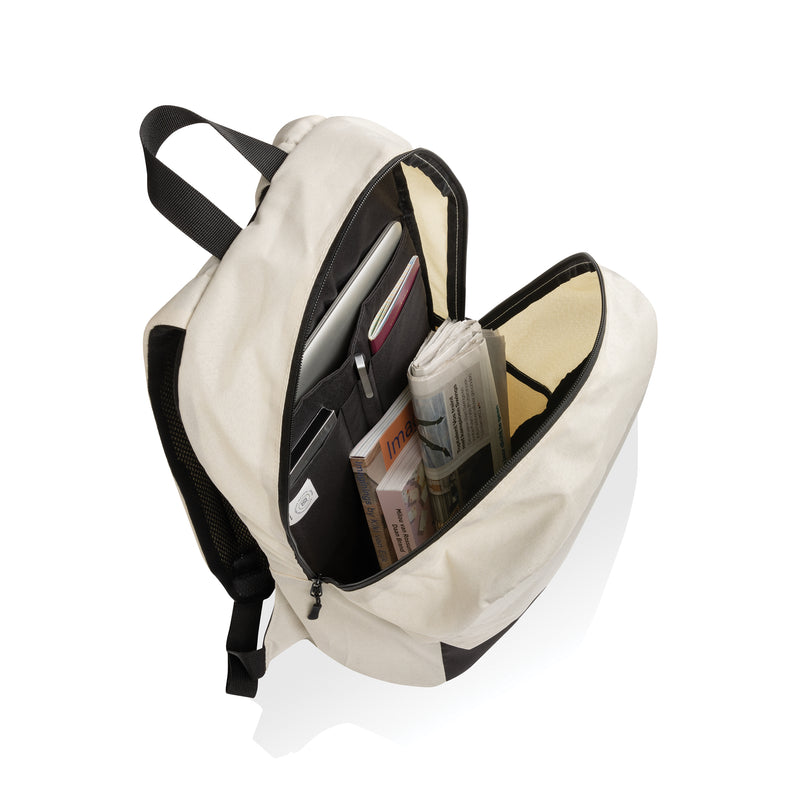 Promidžbeni klasični ruksak za 15.6" laptop, bež boje | Poslovni pokloni