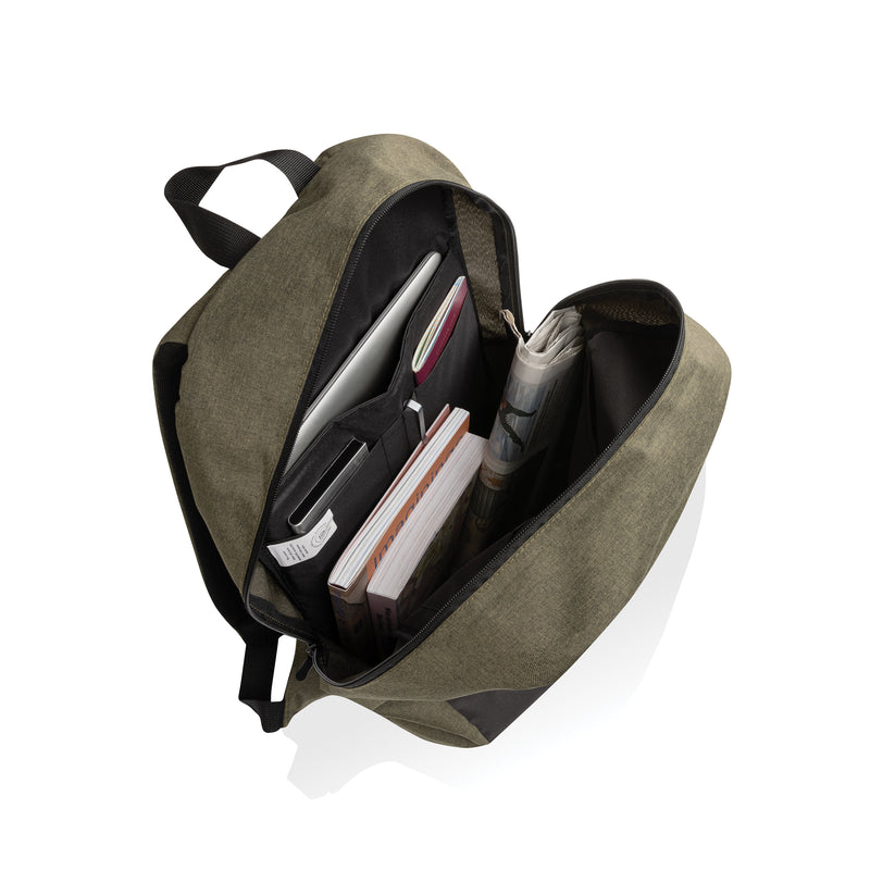 Promidžbeni klasični ruksak za 15.6" laptop, zelene boje | Poslovni pokloni