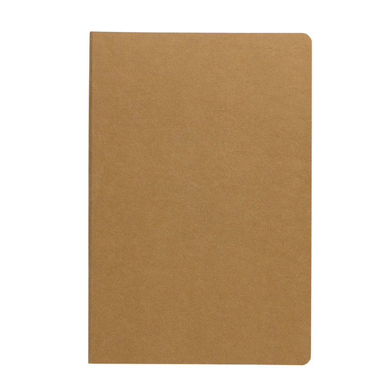Reklamna A5 bilježnica/notes od recikliranog papira, smeđe boje | Poslovni pokloni