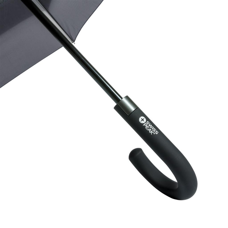 Promidžbeni 27'' kišobran od recikliranog materijala, crne boje | Promo pokloni | Reklamni pokloni