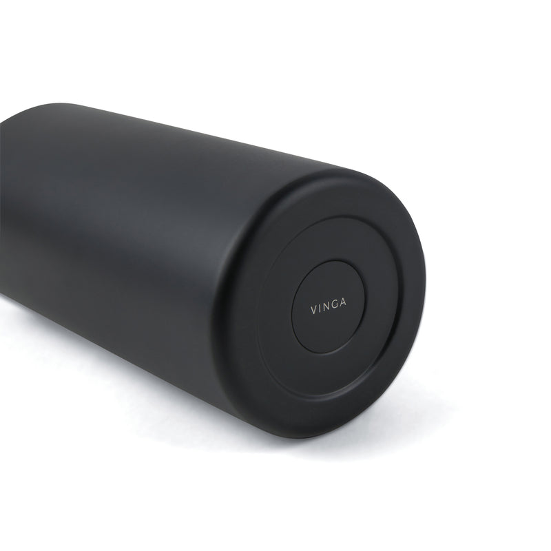 Promo reciklirana vakuumska boca 300 ml, crne boje | Poslovni pokloni