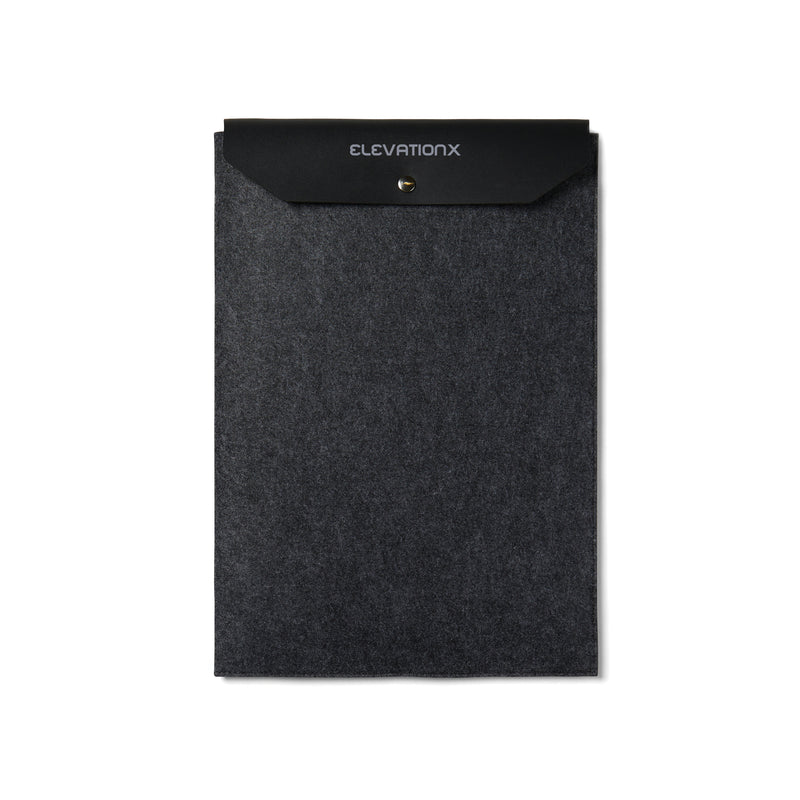 Promidžbena navlaka za 17" laptop od recikliranog filca, crne boje | Poslovni pokloni