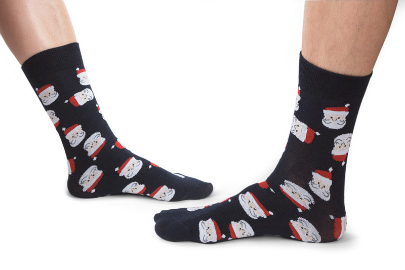 Reklamne čarape s božićnim motivima, 2 para, navy plave boje | Poslovni pokloni