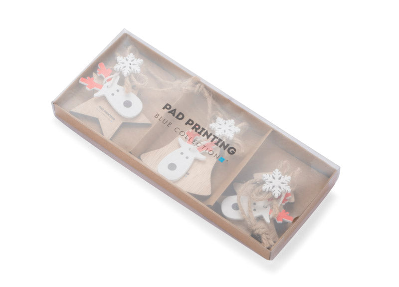 Promotivni set božićnih ukrasa u poklon kutiji