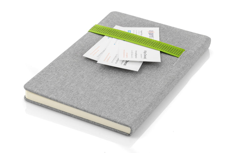 Poslovni pokloni | Promo pokloni | Promotivni notes A5 Holdi, promotivni artikli za tisak logotipa, svjetlo zelene boje