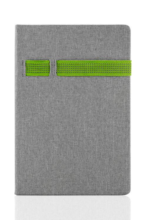 Poslovni pokloni | Promo pokloni | Promotivni notes A5 Holdi, reklamni proizvodi za tisak logotipa, svjetlo zelene boje