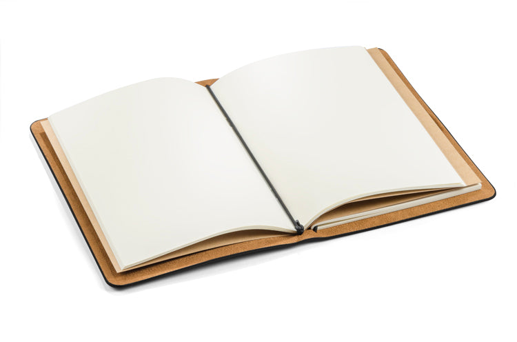 Poslovni pokloni | Promo pokloni | Promidžbeni notes retro A5, za lasersku gravuru logotipa, crne boje