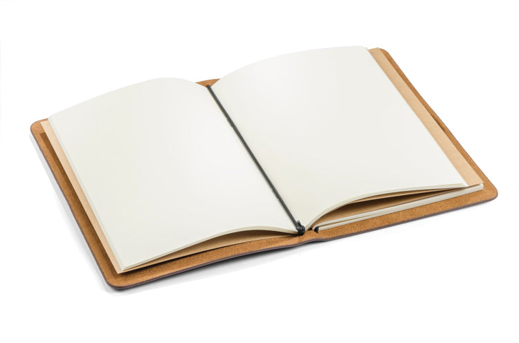 Poslovni pokloni | Promo pokloni | Promidžbeni notes retro A5, za lasersku gravuru logotipa, smeđe boje