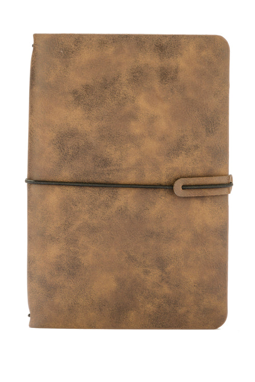 Poslovni pokloni | Promo pokloni | Promotivni notes retro A5, reklamni materijali za lasersku gravuru logotipa, smeđe boje