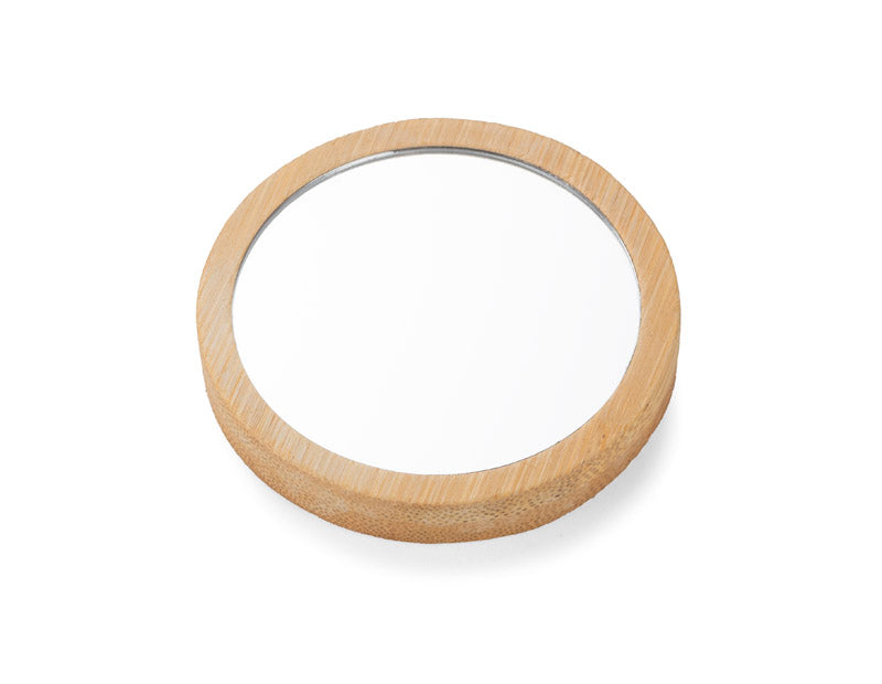 Promotivno džepno ogledalo od bambusa nezaobilazan je dodatak svake ženske torbice.