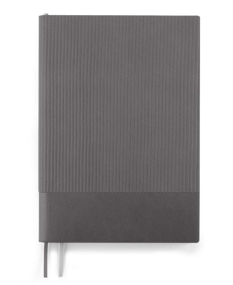 Reklamni notes A5 s mekim koricama i kombinacijom materijala, sive boje | Poslovni pokloni