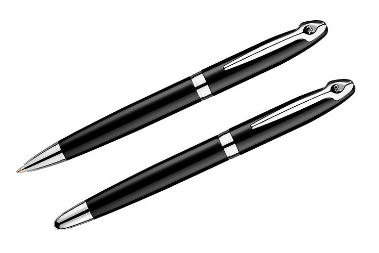 Reklamni luksuzni set kemijskih olovki u PU futroli, za tisak loga | Poslovni pokloni