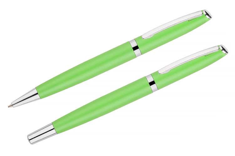 Reklamni set za pisanje Elegance, svijetlozelene boje | Poslovni pokloni