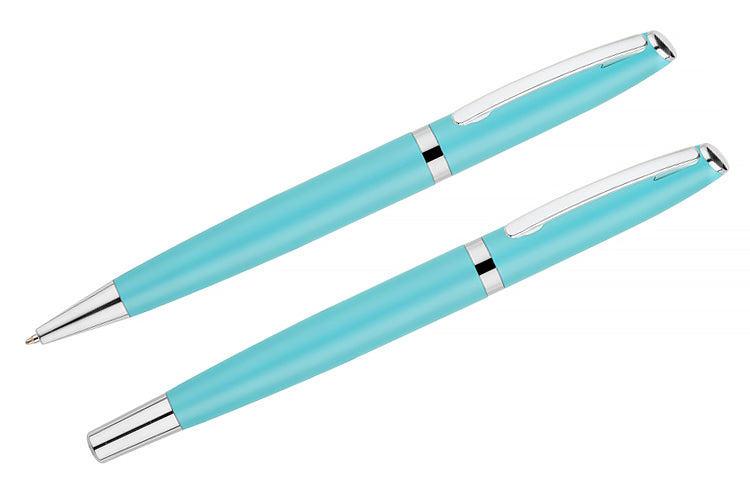 Reklamni set za pisanje Elegance, tirkizne boje | Poslovni pokloni