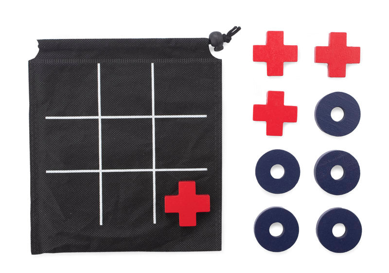 Križić kružić je dobro poznata igra koju igraju dva igrača. Pakirana je u crnoj vrećici s tiskanom pločom. Mali proizvod, savršen za ponijeti na putovanje.