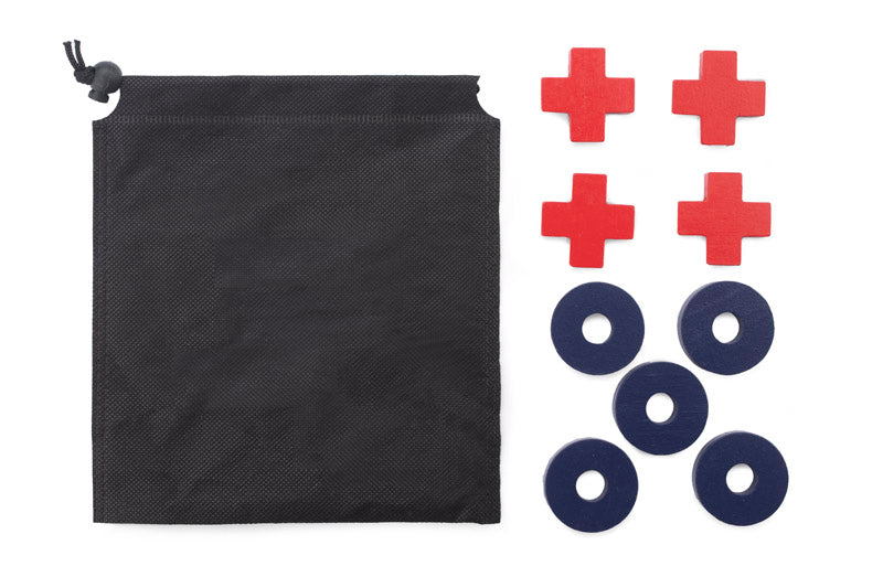 Križić kružić je dobro poznata igra koju igraju dva igrača. Pakirana je u crnoj vrećici s tiskanom pločom. Mali proizvod, savršen za ponijeti na putovanje.