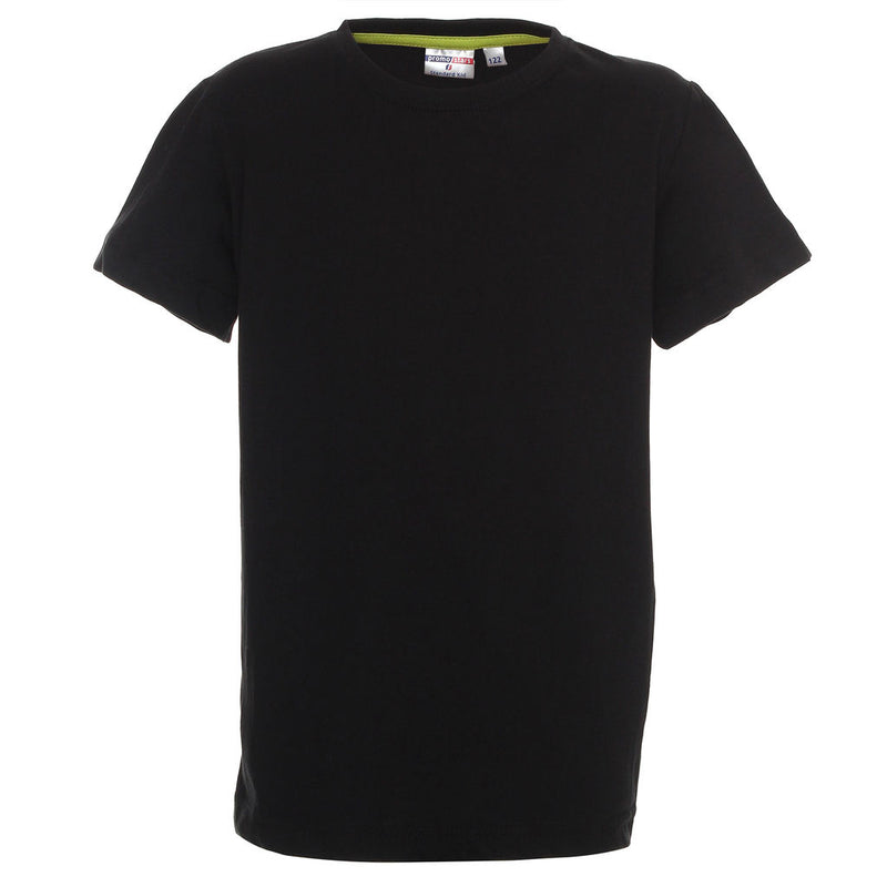 Poslovni pokloni | Promo pokloni | Promotivna dječja t-shirt majica Standard 150gsm, za tisak logotipa, crne boje