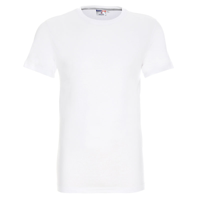 Poslovni pokloni | Promo pokloni | Promotivna muška t-shirt majica Heavy slim, 170gsm, za tisak logotipa, bijele boje