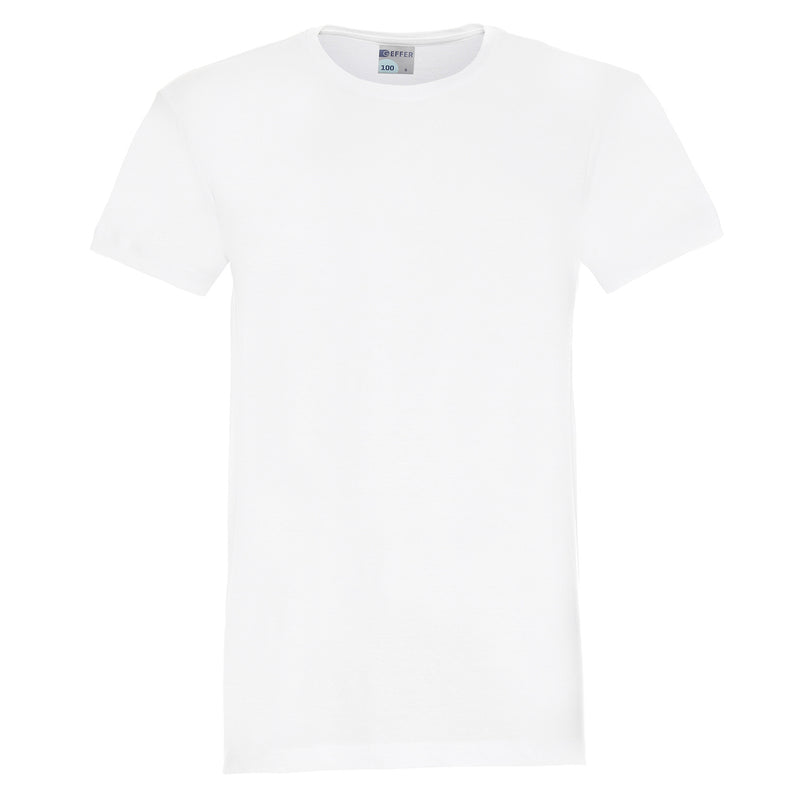 Poslovni pokloni | Promo pokloni | Reklamna muška t-shirt majica G100, 150gsm, za tisak logotipa, bijele boje