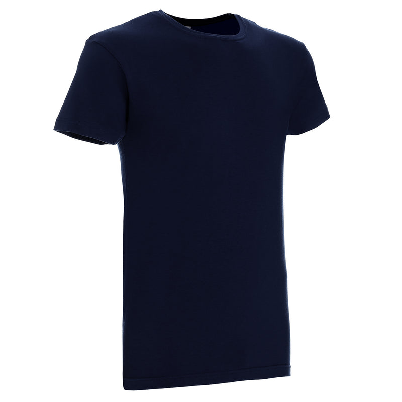 Promotivna muška t-shirt majica kratkih rukava G100, 150gsm, navy plave boje, s tiskom loga | Poslovni pokloni