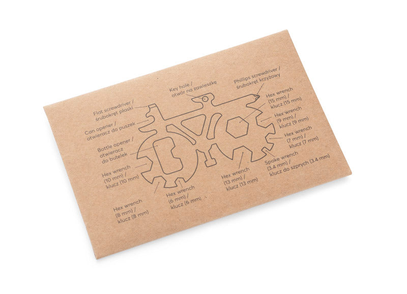 Promotivni višenamenski alat u obliku bicikla Alat u obliku bicikla je mali i višenamjenski.