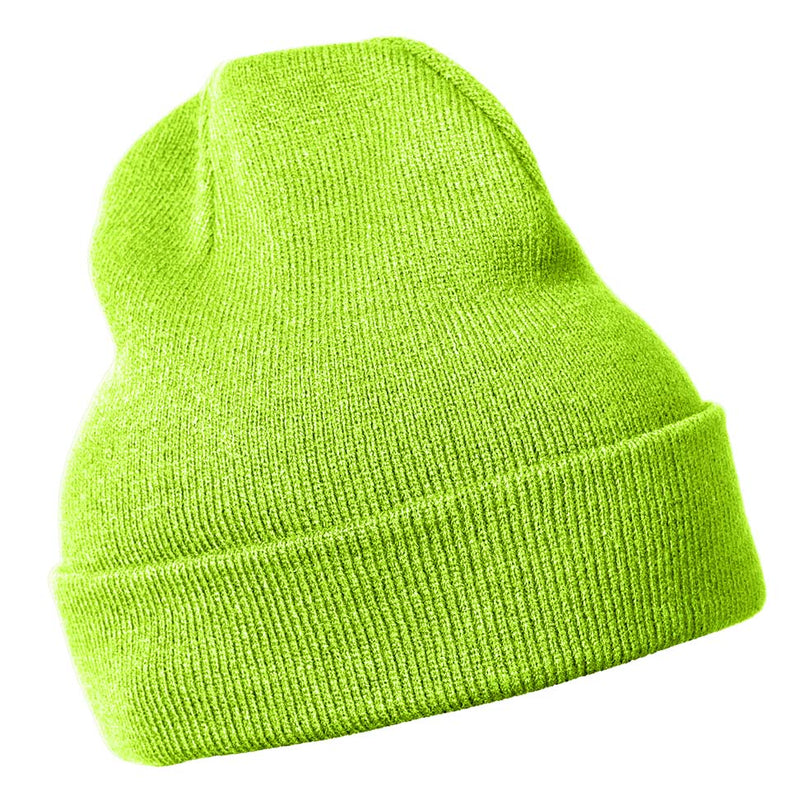 Poslovni pokloni | Promo pokloni | Promotivna zimska kapa Arctic za tisak logotipa, neon zelene boje