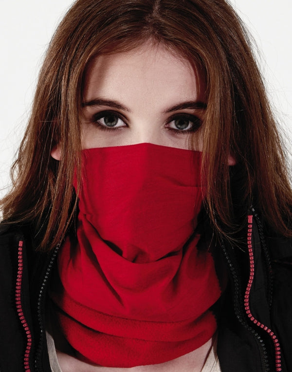 Promidžbeni multifunkcionalni šal buff Morf™ Suprafleece™, crvene boje | Poslovni pokloni