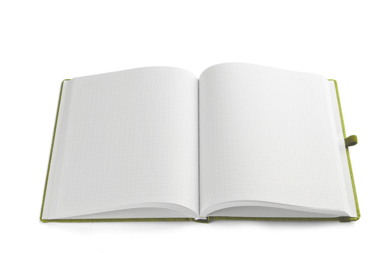 Reklamni notes platneni A5, za tisak logotipa, svjetlozelene boje | Poslovni pokloni