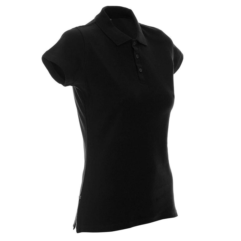 Poslovni pokloni | Promo pokloni | Promotivna ženska polo majica Ladies heavy, 180g/m2, s tiskom ili strojnim vezom / štikom logotipa, crne boje