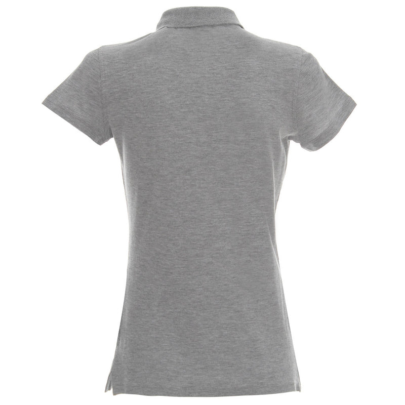 Poslovni pokloni | Promo pokloni | Reklamna ženska polo majica Ladies heavy, 180g/m2, za tisak ili strojni vez / štik logotipa, sive melange boje