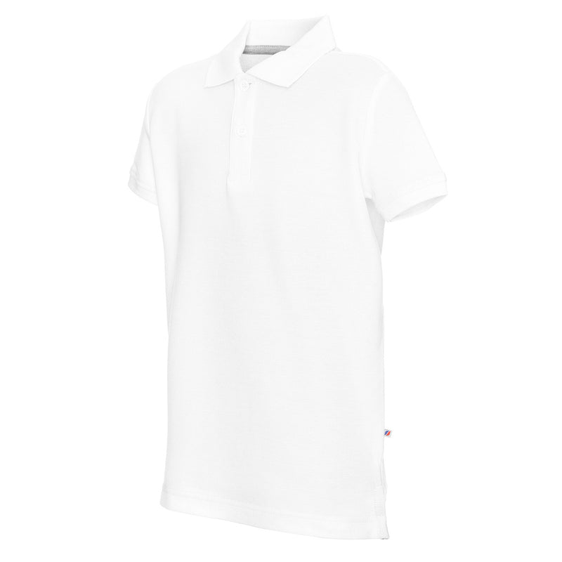 Poslovni pokloni | Promo pokloni | Promotivna dječja polo majica Polo kid, 180g/m2, s tiskom ili strojnim vezom / štikom logotipa, bijele boje