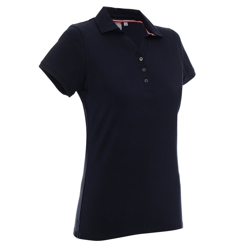 Reklamna ženska polo majica Ladies' coast, 210 g/m2, navy plave boje, za tisak ili vez loga | Poslovni pokloni