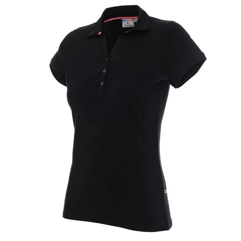 Promidžbena ženska polo majica Ladies' coast, 210 g/m2, crne boje | Poslovni pokloni