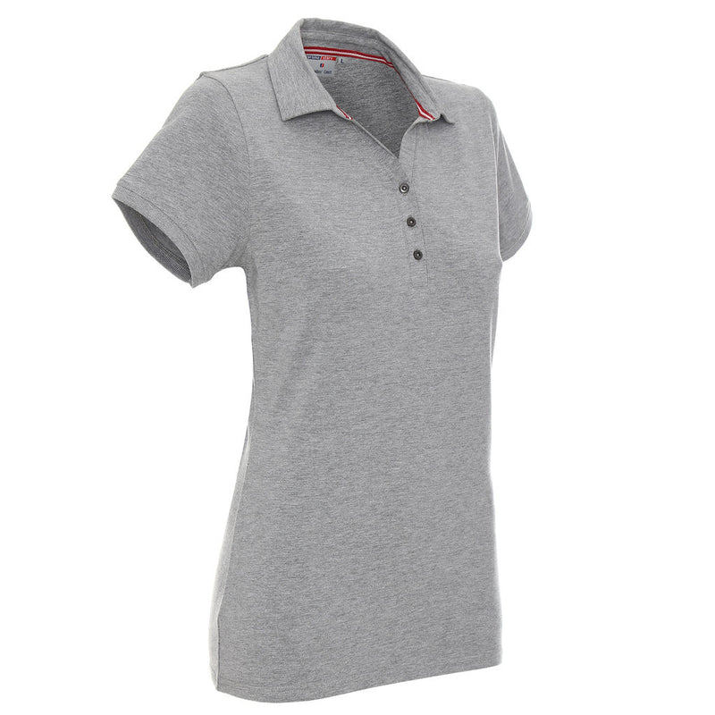Promidžbena ženska polo majica Ladies' coast, 210 g/m2, sive melange boje | Poslovni pokloni