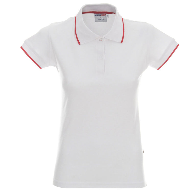 Promotivna ženska polo majica Ladies' line, 200 g/m2, bijele boje | Poslovni pokloni