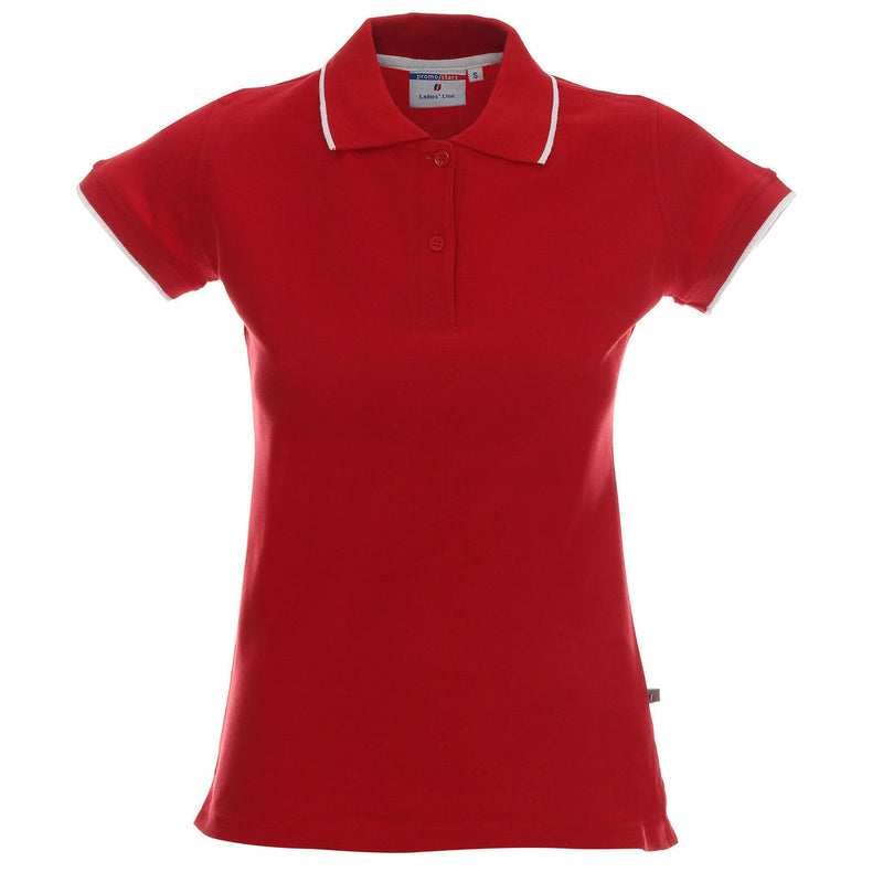 Promotivna ženska polo majica Ladies' line, 200 g/m2, crvene boje | Poslovni pokloni