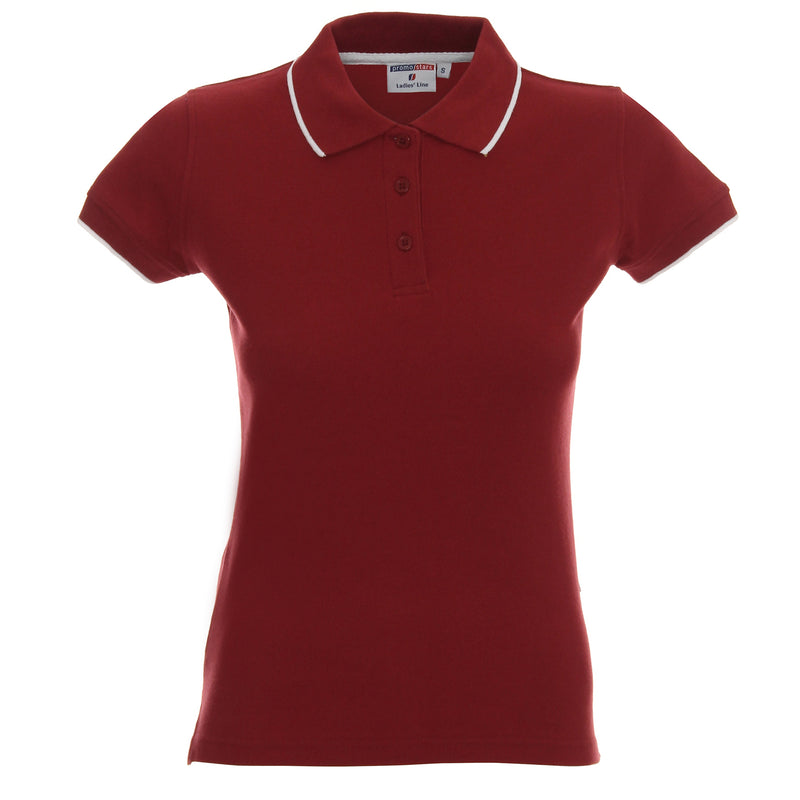 Promotivna ženska polo majica Ladies' line, 200 g/m2, bordeaux boje | Poslovni pokloni