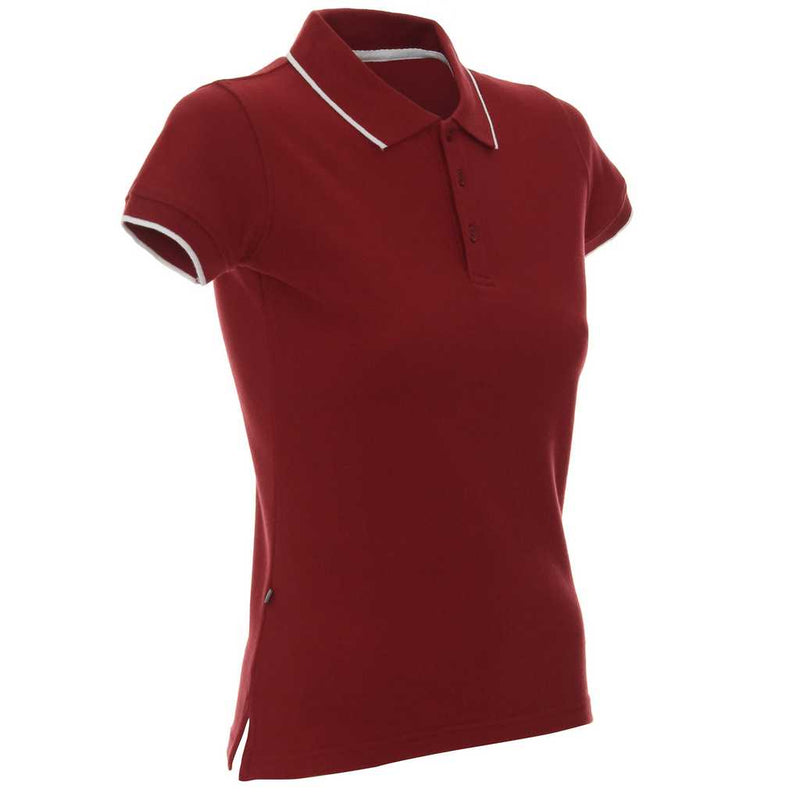 Promotivna ženska polo majica Ladies' line, 200 g/m2, bordeaux boje, za tisak ili vez loga | Poslovni pokloni