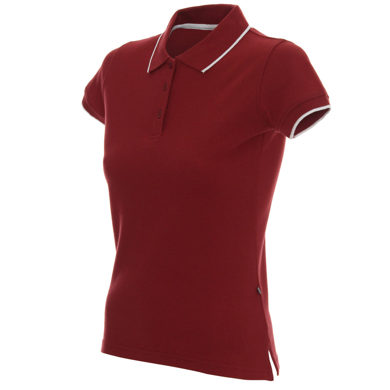 Promidžbena ženska polo majica Ladies' line, 200 g/m2, bordeaux boje | Poslovni pokloni