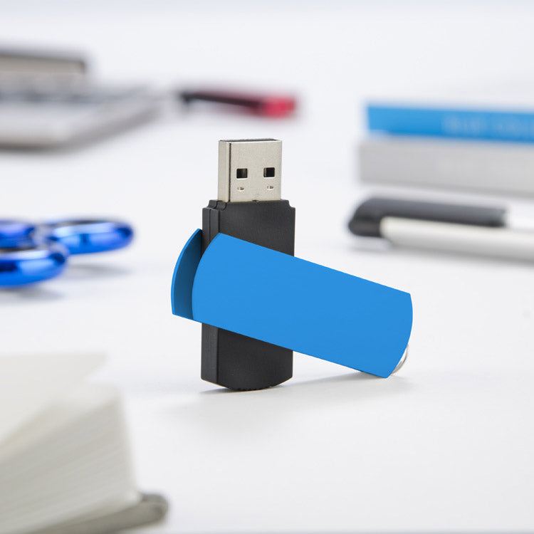 Poslovni pokloni | Promo pokloni | Promidžbeni USB stick Allu 8GB za tisak logotipa, plave boje