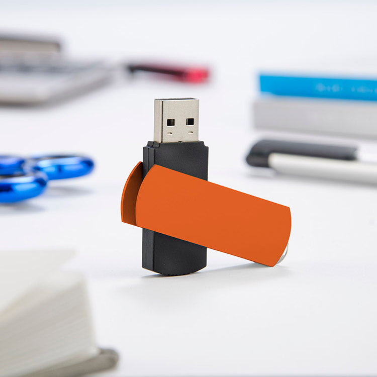 Poslovni pokloni | Promo pokloni | Promidžbeni USB stick Allu 8GB za tisak logotipa, narančaste boje