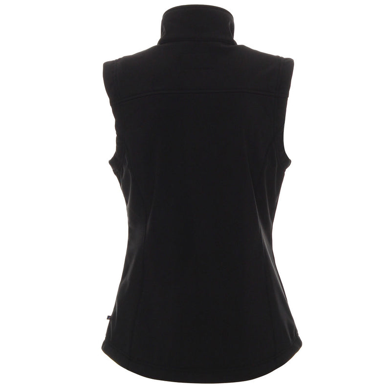 Ženski reklamni softshell prsluk Ladies Walker, crne boje | Poslovni pokloni i promotivni materijali za tisak loga