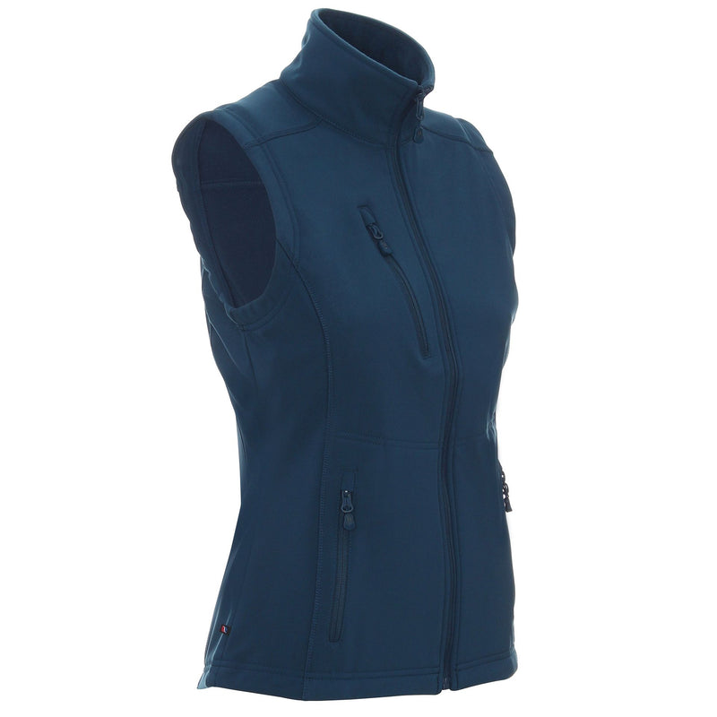 Ženski reklamni softshell prsluk Ladies Walker, tamno plave boje | Poslovni pokloni i reklamni artikli za tisak loga