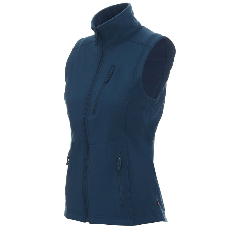 Ženski reklamni softshell prsluk Ladies Walker, tamno plave boje | Poslovni pokloni i promotivni proizvodi s tiskom loga