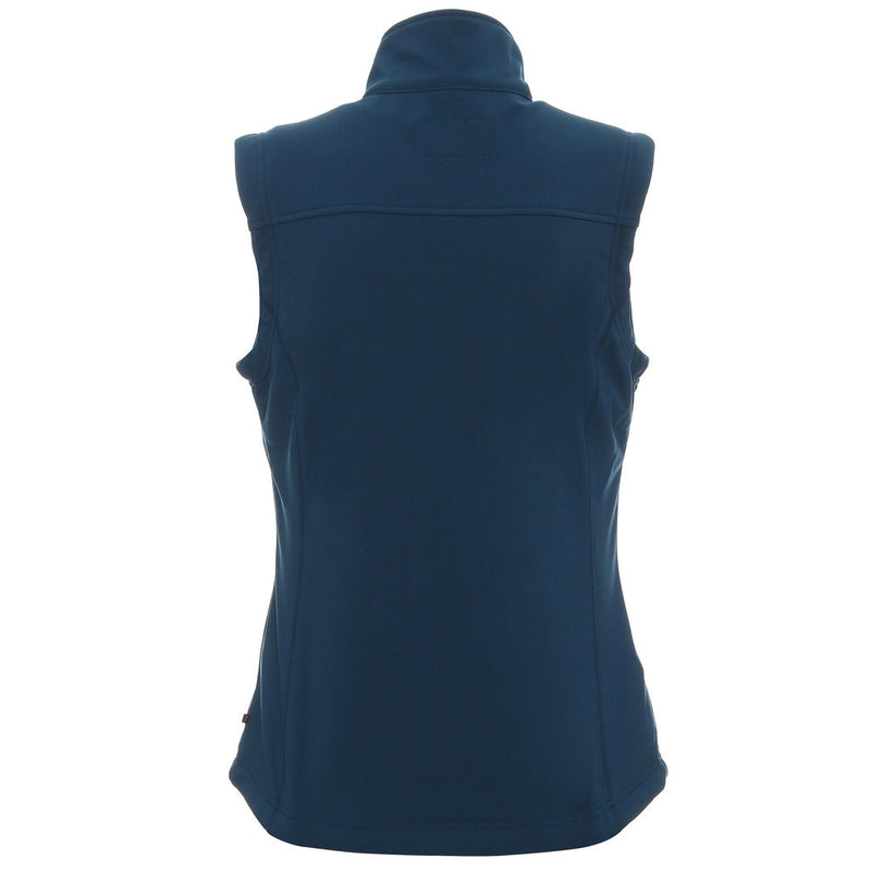 Ženski promotivni softshell prsluk Ladies Walker, tamno plave boje | Poslovni pokloni